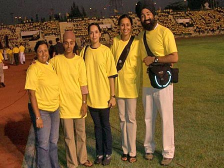 UNITED SIKHS volunteers at prayer ground