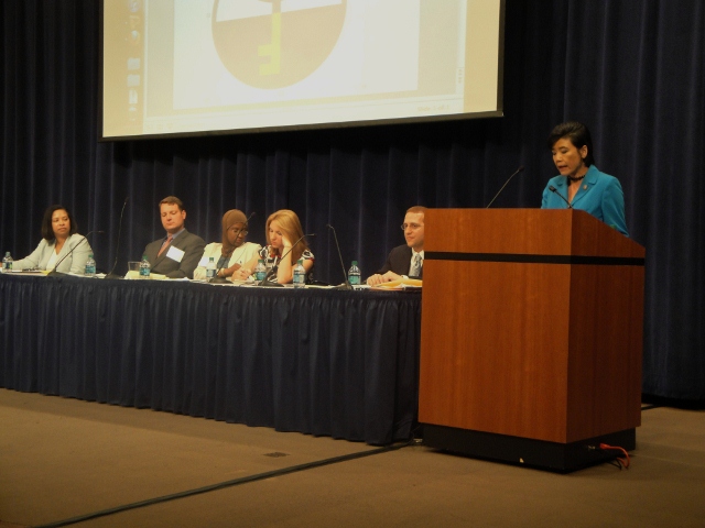 Congresswoman Chu addressing the audience at CFP