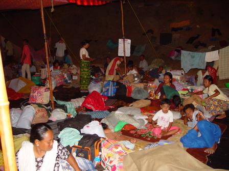 Survivors in relief camps- waiting for something to happen